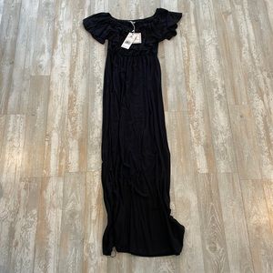 Off the shoulder maxi dress